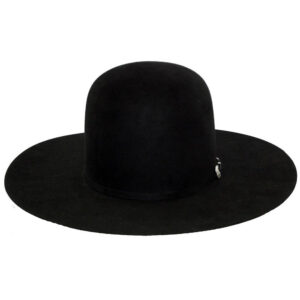 Black Premium Hare Felt Western Hat