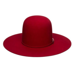 Red Premium Hare Felt Western Hat